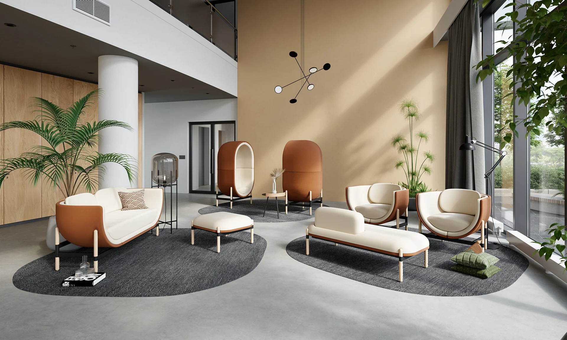 Workplace Studies, view 5 — 3D visualization by Bend Photons